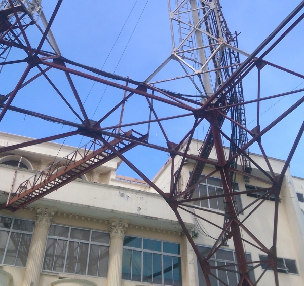 Bảo dưỡng trụ anten tự đứng cao 80m - VNPT Long An