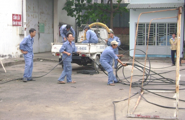 Mở rộng các tuyến cống bể, cáp chợ Tân Trụ giai đoạn 2 - năm 2021