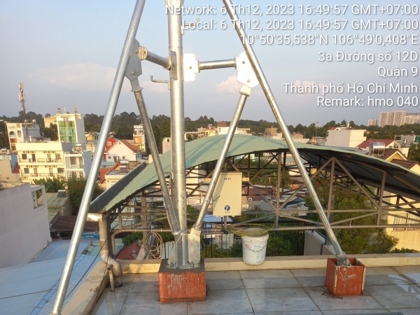 Xây dựng cơ sở hạ tầng viễn thông trạm HCM2022-TUH-008