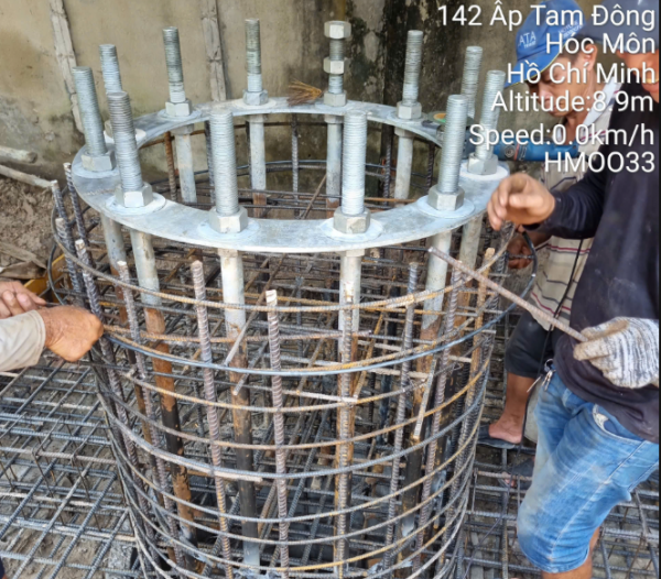 Thay thế anten dây co trạm HMO033M