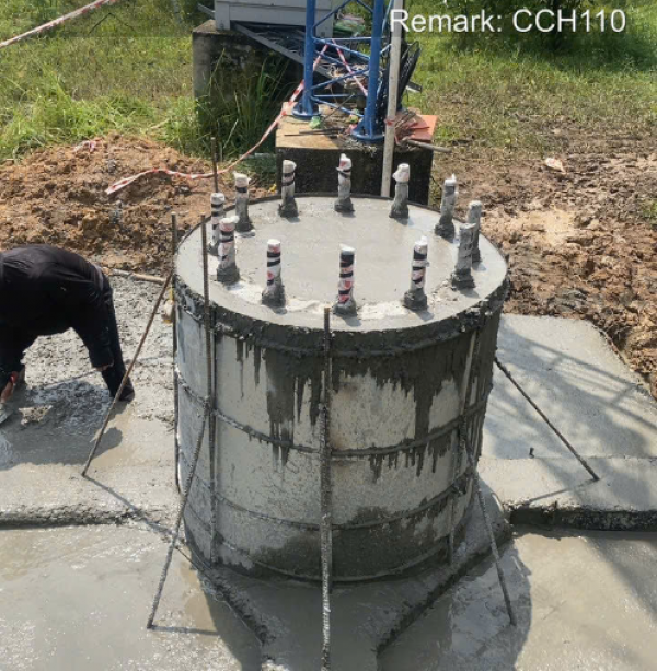 Thay thế anten dây co trạm CCH110M