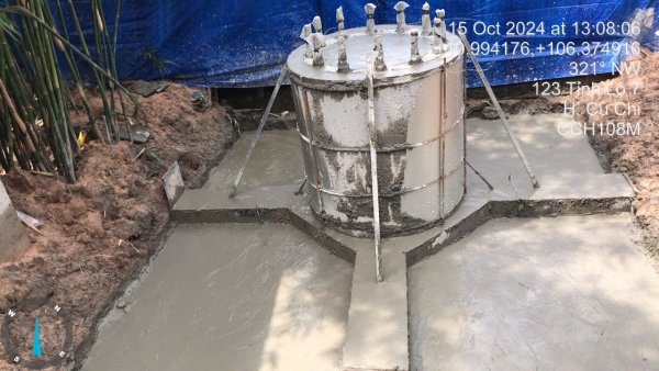 Thay thế anten dây co trạm CCH108M