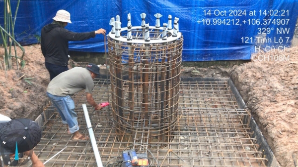 Thay thế anten dây co trạm CCH108M