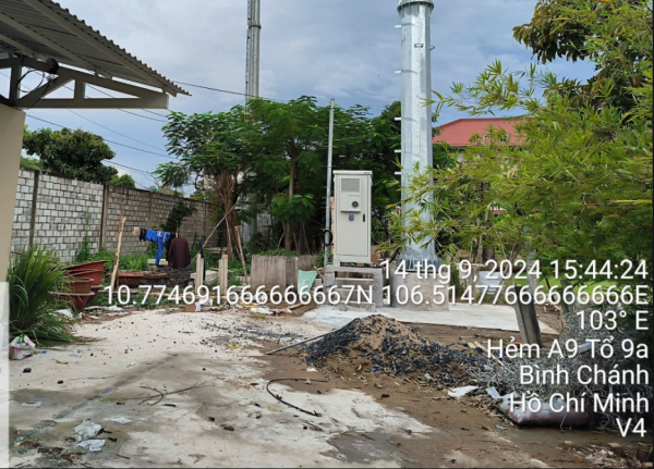 Xây dựng cơ sở hạ tầng viễn thông trạm HCM2023-PTM-186