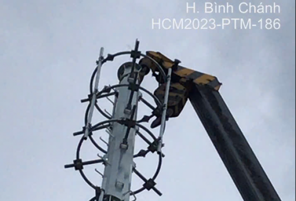 Xây dựng cơ sở hạ tầng viễn thông trạm HCM2023-PTM-186
