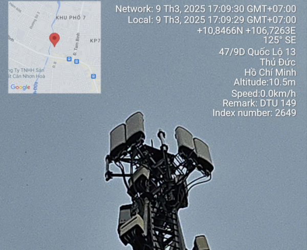 Gia cố trụ anten lắp đặt anten 5G trạm BTS TDU199M, TDU149M, Q02890MGia cố trụ anten lắp đặt anten 5G trạm BTS TDU199M, TDU149M, Q02890M